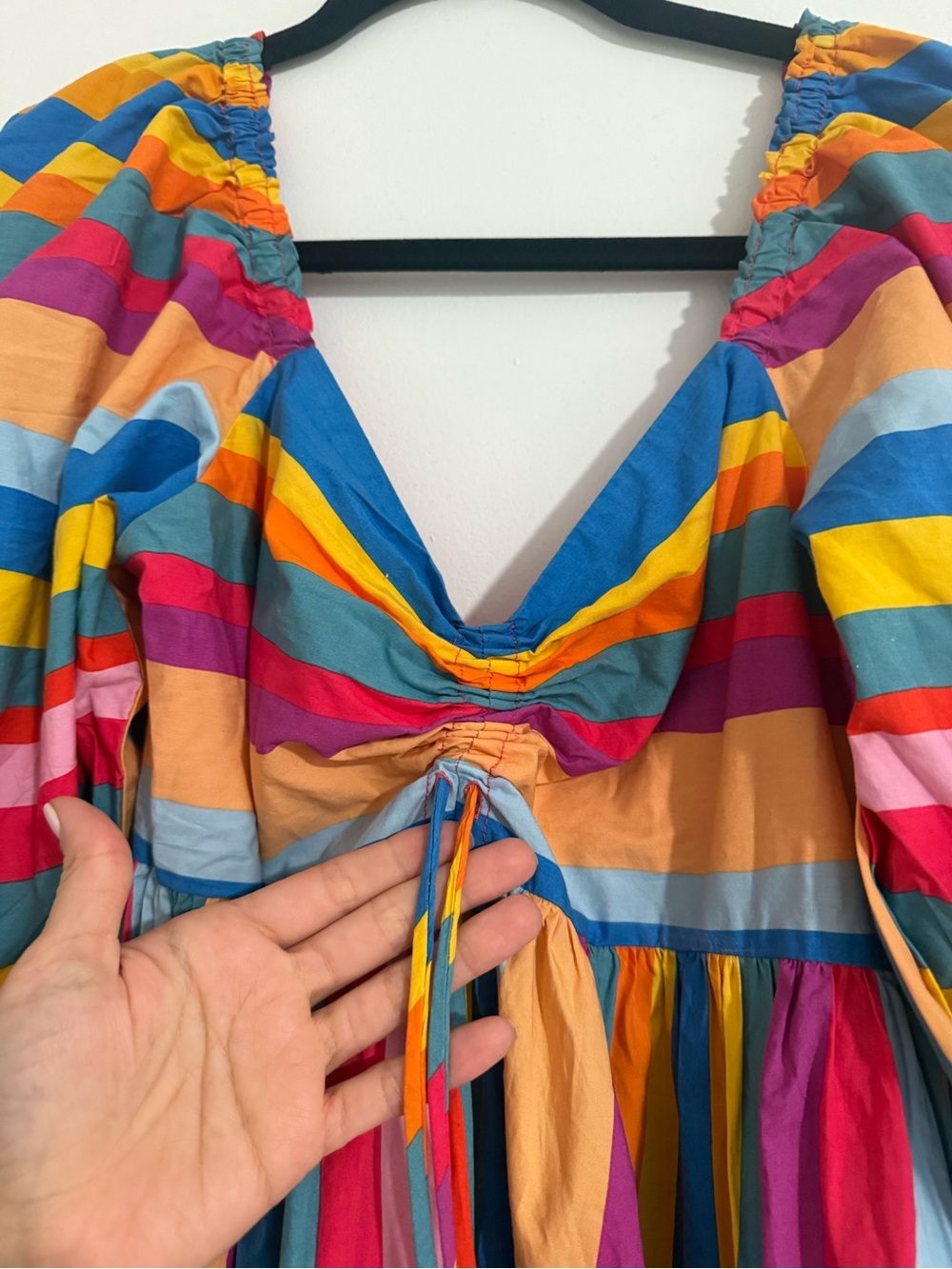 Farm Rio Colorful Puff-Sleeve Maxi Dress - Picture 3 of 5